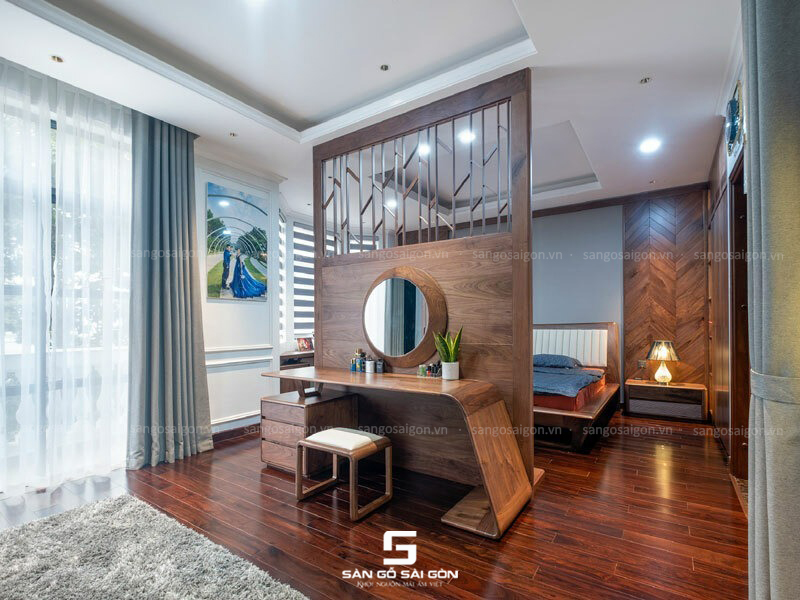 Ưu tiên sàn gỗ tự nhiên cho biệt thự và nhà phố sang trọng