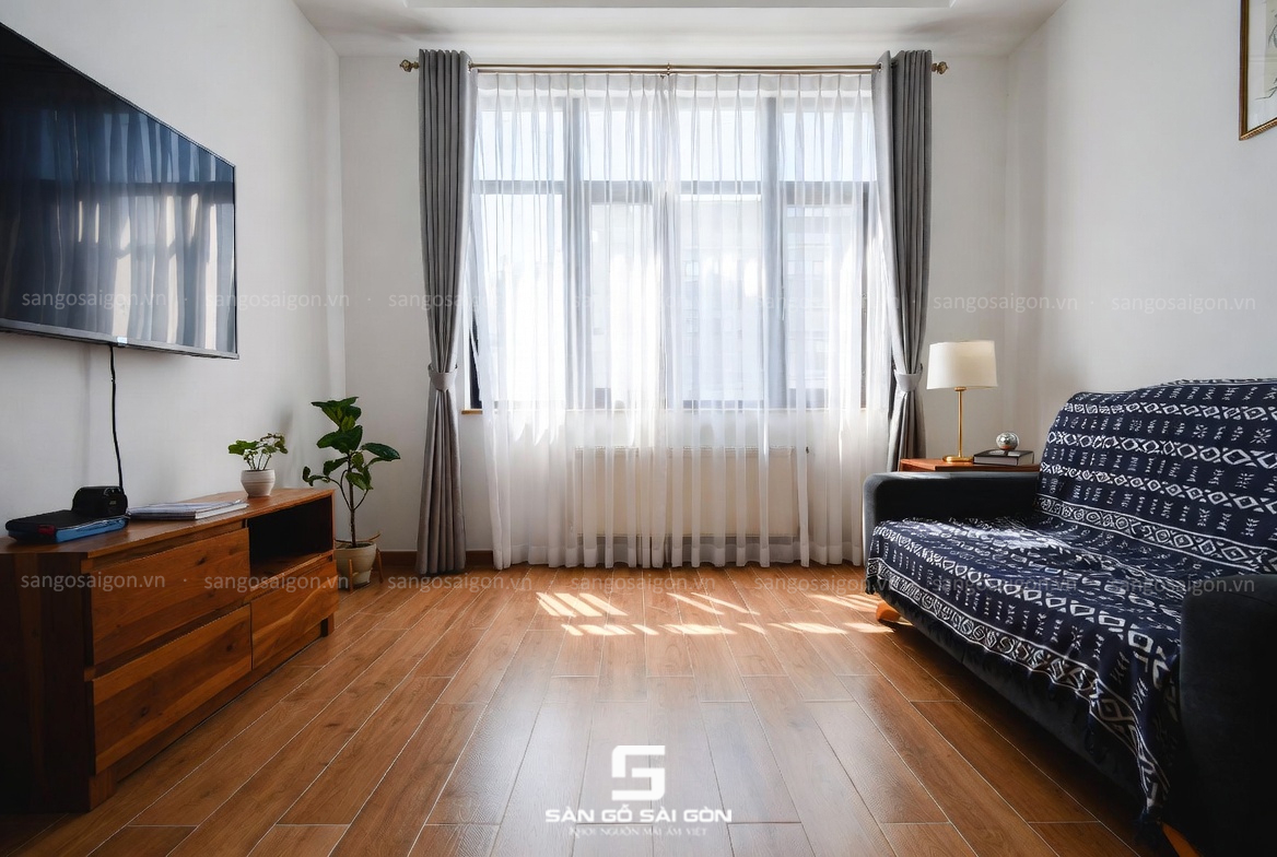 Sàn gỗ cách nhiệt tốt, ấm chân, chống ẩm ngược hiệu quả